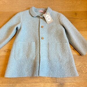 La Coqueta girls blue coat NWT 5